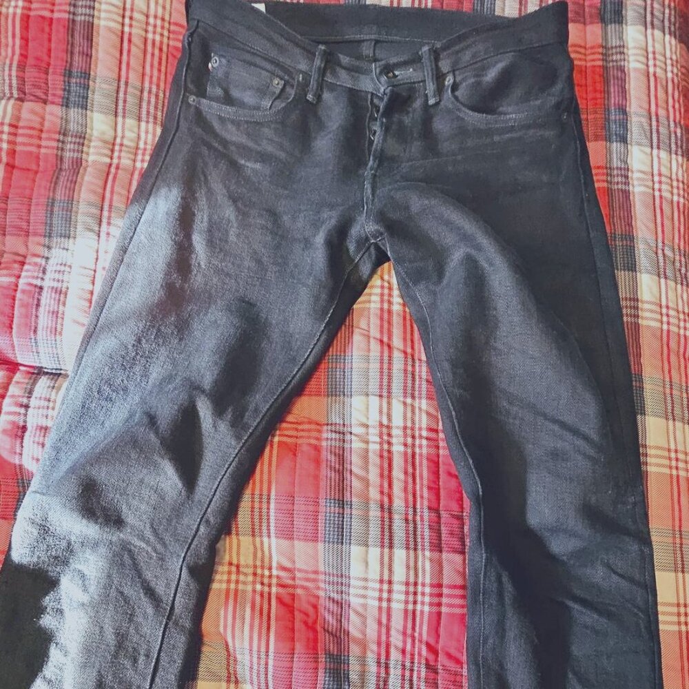 Oni Denim 546AIZ "Aizumi x Black Secret" 20oz Selvedge Denim - Slim Straight Fit